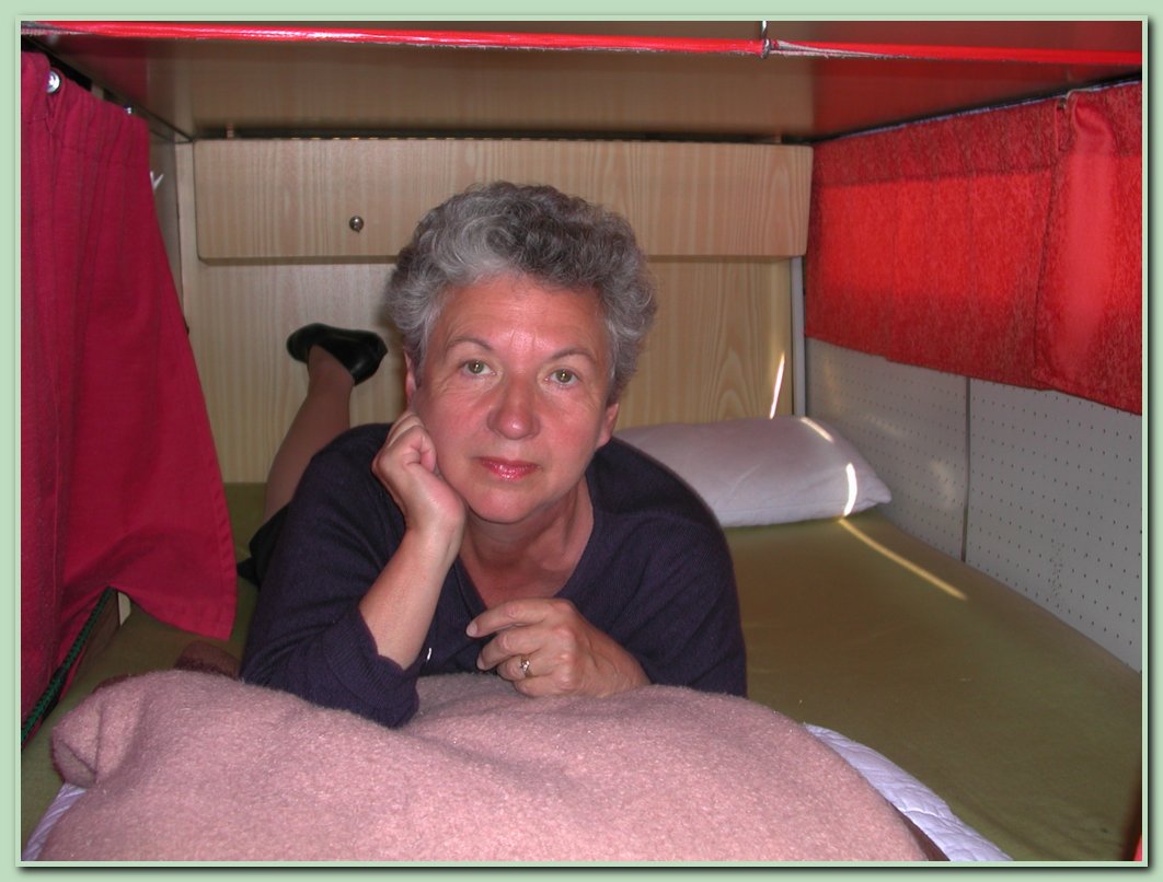 Hotelbus, unsere Doppelkabine